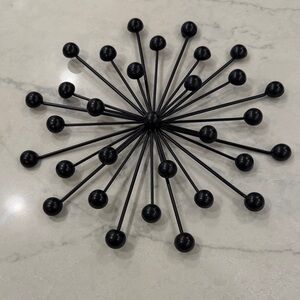 Black Starburst Wall Decor